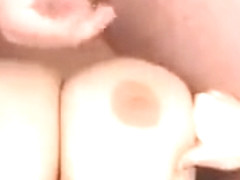 Horny Busty Blonde Babe Blowing Cock