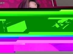 Old slender mother can't live without anal and cookie play