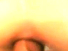 Brunette bitch gets her tight ass hole widened by fat big cock