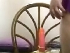 Hawt fat hotty rides a sex-toy and acquires off