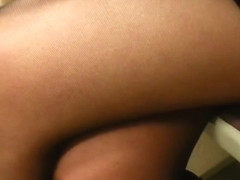 Candid pantyhose in metro 482