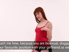 Fake Agent Creampie for new Redhead American model who loves to fuck