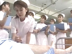 Incredible Japanese model Ayami Sakurai, Sasa Handa, Meguru Kosaka in Horny Nurse/Naasu, Handjobs .