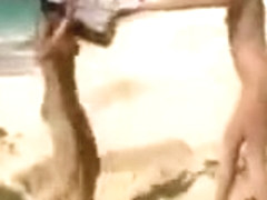 Playtime on lesbian beach