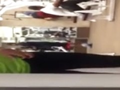 Tight gym trainer milf bends over for the cam