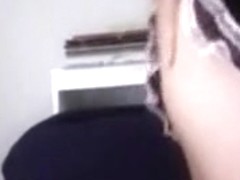 Home alone porn video shows me drill my twat with toy