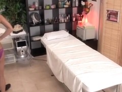 Japanese cunt plugged hard in super sexy massage spy video