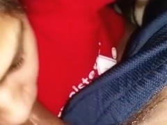 18yo latina girl tries to deepthroat and puts the dick in her pussy