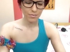 AirinSweetRed caresses her pussy