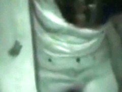 Voyeur tapes a party couple having sex on a bench at the beach