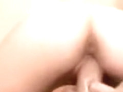 Amateur Blonde Teen vs Huge White Cock