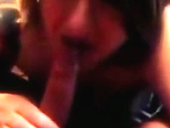 Slutty Fat Girlfriend Giving A Blowjob