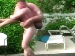 Dakota Phillips and Tom wrestle