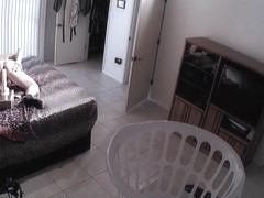 Room Mate Caught Pegging on Security Video with Huge 16 Cock