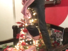 Inanimate Christmas Tree Slut Bound Up