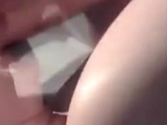 Slutty mouth squeezes warm cum from dick