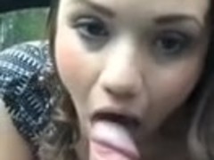 Hot Brunette Blowjob and Unloading in Her Mouth