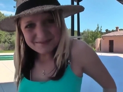 Amateur babe assfucked outdoors