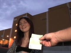 PublicAgent: Sexy brunette fucked outdoors