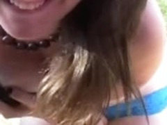 webcam amateur crazy chick outdoor fun