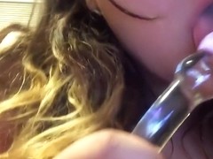 Big tit homemade video shows me fuck rubber dick