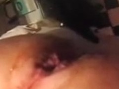 Juvenile lady fists my slutty gazoo.