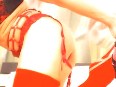 Provocative camgirl pleases herself with fingers and dildo