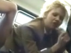 Flexi Schoolgirl Sucks Stranger In A Bus!