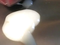 uncut cock Jerk-off sperm extreme close-up ejaculation cum