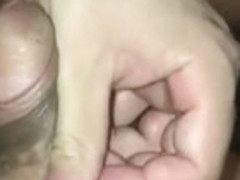 Asian sucking my hanging balls