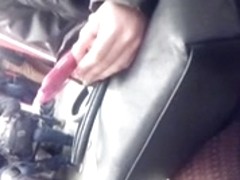 sexy bitch with sexy legs in metro