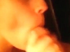 Getting an awesome orall-service. Any ladies out there wish to one up her?