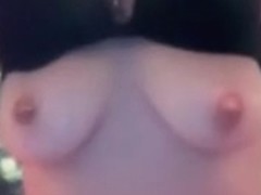 Playful chick on cam has really great big tits