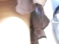 A compelling ass caught on an upskirt video