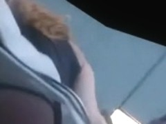 Upskirt 43 - Redhead nice ass big pantie