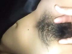 2 fingers in girlfriends hai...