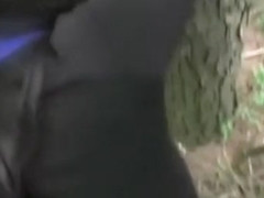 Innocent young woman fucked in the bushes