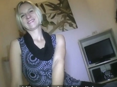 Short haired blonde wants to be a model