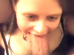 Petite Brunette In A Dim Room Sucking Dick In Pov