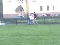 Bride Sluts - New Bride Celebrating Gets Gang Banged in Public Park