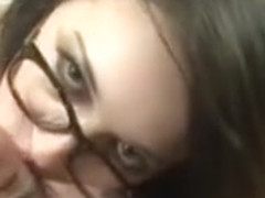 Step sis teen blows cock