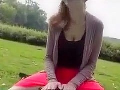 non-professional outdoor creampie