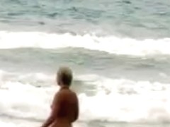 Nude mermaid on west coast nude beach