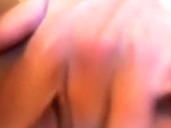 Closeup pussy lips spreading and fingering