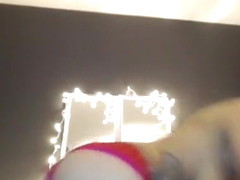 Sexy redhead babe at home