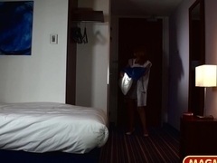 Ass fucking young German hotel maid