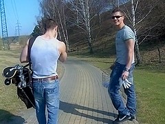 Two gays have nice sex