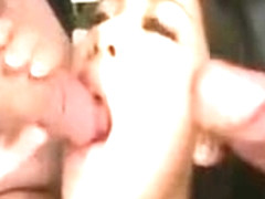 Dirty Satomi Oils Up Her Body And Takes On Two Dicks