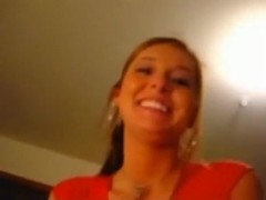 Hot white girl blows her black bf's cock pov