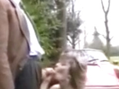 vintage hooker in car